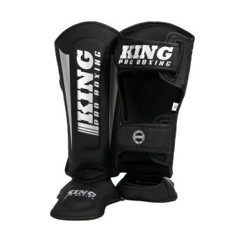 King PRO Boxing - scheenbeschermers - KPB/SG REVO 7 - zwart/zilver